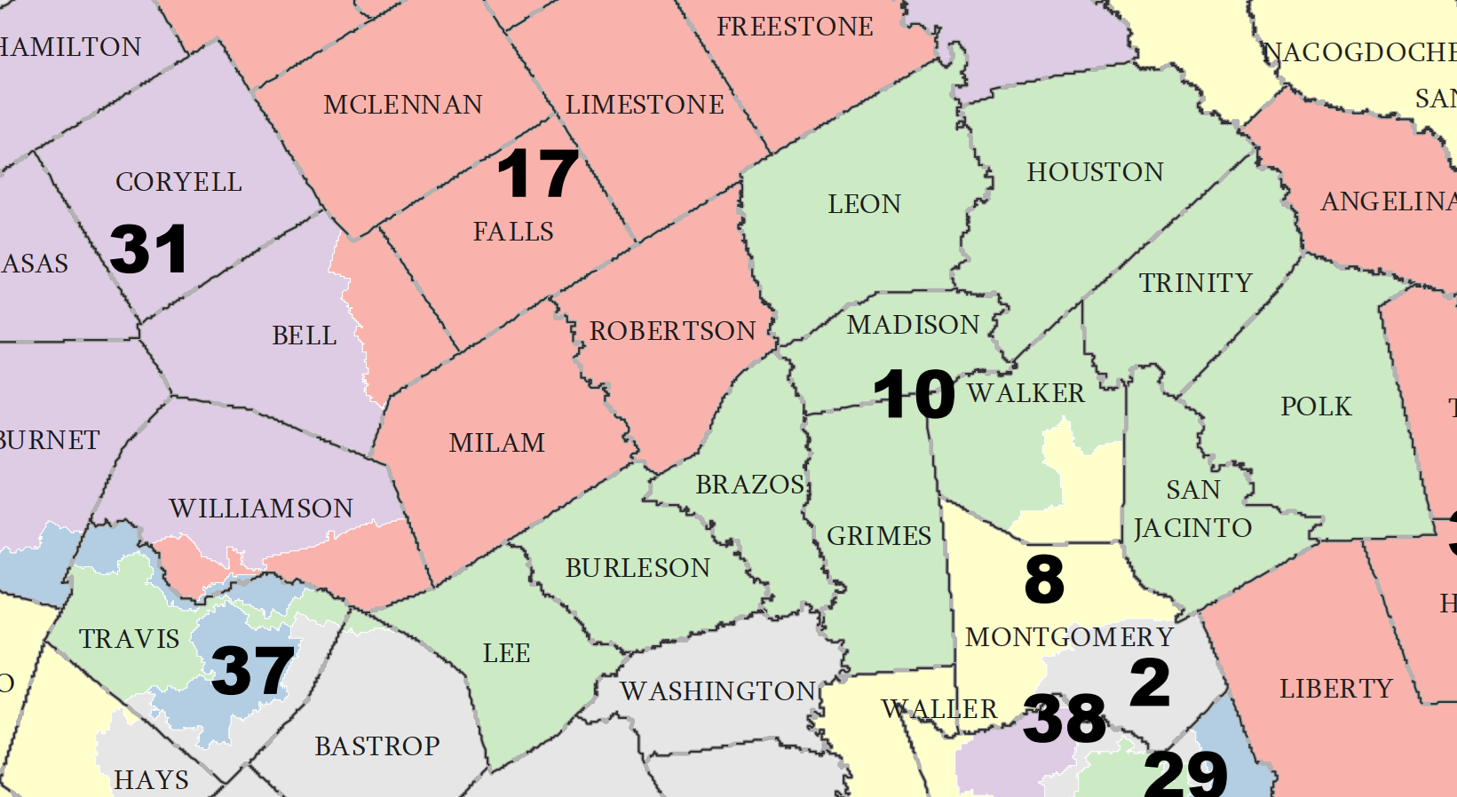 TX-10 District Map